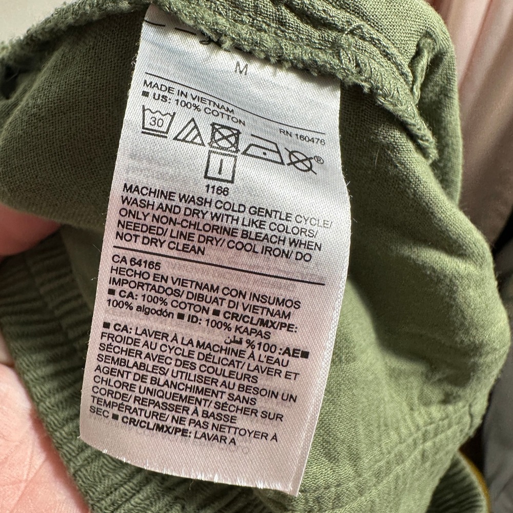 Old Navy Utility Shorts Womens Medium Green Excellent Cotton Drawstring Casual - Picture 7 of 8